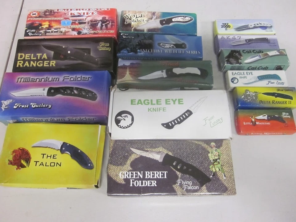 Lote de 15 cuchillos de bolsillo plegables realmente bonitos - nuevos en caja Foto 2 de 4