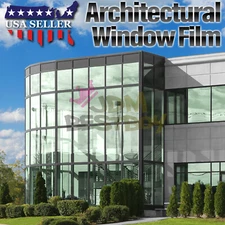 Medium Green Smoke Window Tint Film UV Heat Reflective Home Office #04