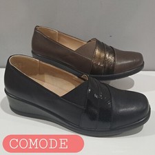 SCARPE DONNA Zeppa MOCASSINi linea comoda 35 a 41 pantofole COMODE VV