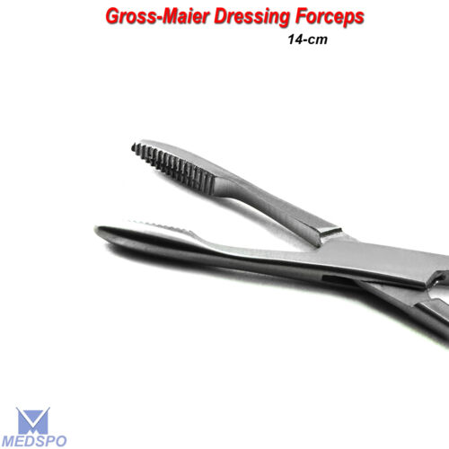 Surgical Gross Maier Dressing Forceps Cotton Swab Serrated Instruments - Picture 4 of 4