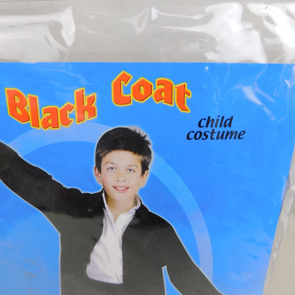 Черное пальто детский судья волшебник костюм для Хэллоуина - 4-6 маленький #3266 - Изображение 4 из 4