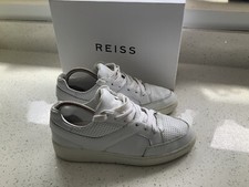 Reiss, Grendon Leather Trainers, RRP £130, size UK 5 EU 37 Good Used Condition.