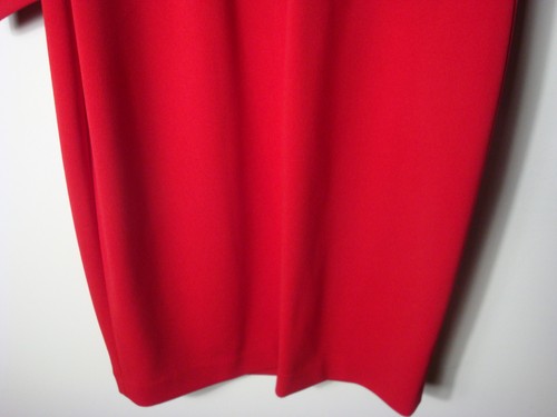CALVIN KLEIN Contrast Bell Sleeve Sheath Dress~Red~NWT!!!MSRP$134 - Picture 6 of 10