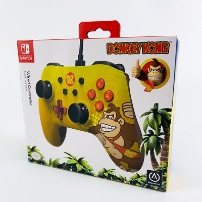 Nintendo Switch 10ft Wired Controller Donkey Kong Yellow Edition