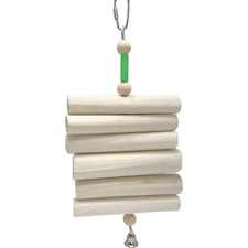 1069 Natural Sola Chewer - Handcrafted Sola Wood Chewable Bird Cage Toy