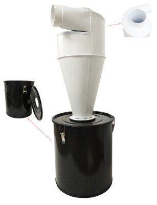 #ad Cyclone Separator for Dust Collector with Viewing Window Bucket 50L 43.3inchH $256.21