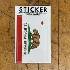 California Flag Sticker - CA Vinyl Decal with UV Protection for Car Boat RV