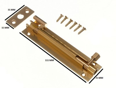 Chiavistello Bulloni Kraftmann Chiavistello Per Bulloni In Acciaio INOX 100mm - Serratura Laterale Con Passante E Maniglia Serratura Senza Viti - Foto 3