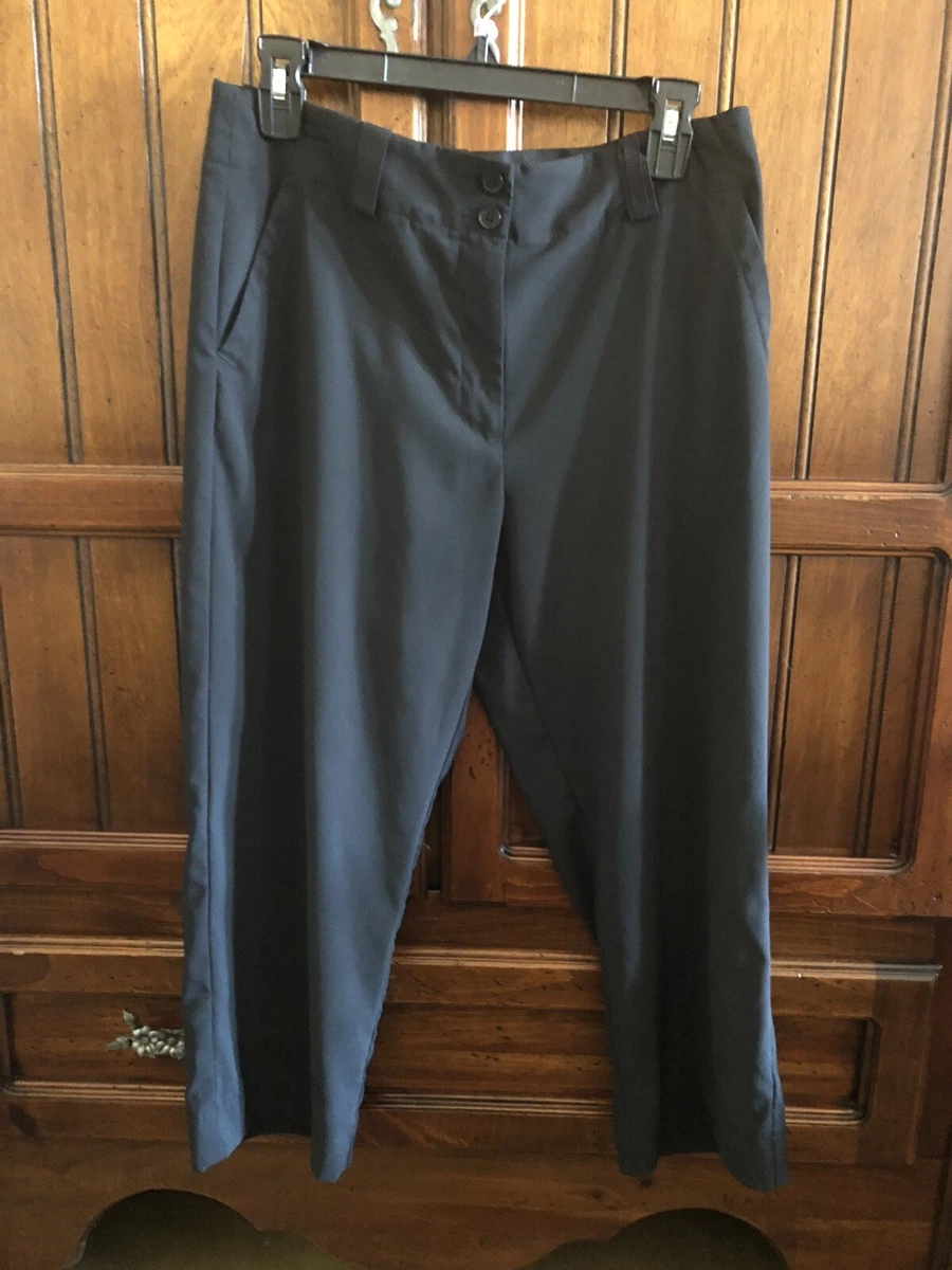 Womens Nike Golf Black Fit Dry Capri Pants Size 6 Petite