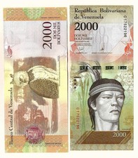 VENEZUELA 2000 BOLIVAR 2016 UNC