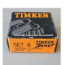 Timken SET 6 Tapered Roller Bearings LM67048/LM67010 Bearing Set