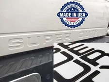 COMPATIBLE WITH 2008-2016 3D BLACK DOMED RAISED TAILGATE LETTERS DECALS US MADE