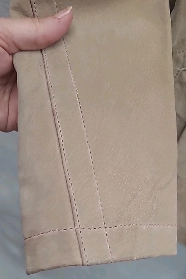 Vintage Urban Vibe Suede Leather Jacket Y2K 90s Boho Hippie Fairy - Image 4 of 4