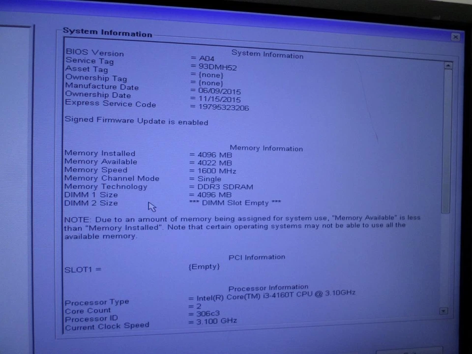 Dell OptiPlex 3020M Intel Core i3-4160T 3,10 ГГц 4 ГБ DDR3 (без жесткого диска) - Изображение 3 из 4