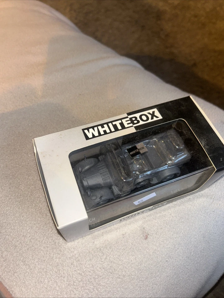 RARE WHITE BOX 1:43 HORCH 901 1937 MATT DARK GREY - 1 OF 1000 PCS  WB257 - Image 3 of 4