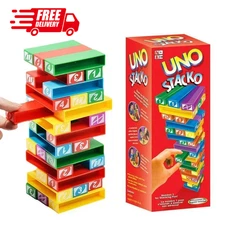 U-N-O Stacko Game – Stacking Challenge, Family Fun & Gift for All Ages