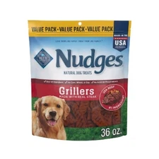 Blue Buffalo Nudges Grillers Natural Dog Treats with Beef Steak