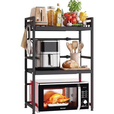 Mikrowellenregal Küchenständer Expanding Organizer mit 8Hooks Carbon Steel