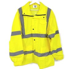 Mens Jorestech Safety Rain Jacket Reflective Material Class 3 XL
