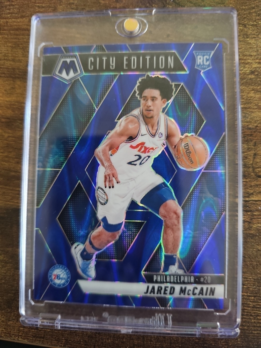 2024-25 Panini Mosaic - City Edition Jared McCain #277 Genesis Mosaic Prizm (RC)