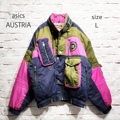 Vintage ASICS Austria Ski Jacket Mens L 90s Retro Puffer Snowboard Japan