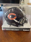 Jim McMahon Chicago Bears Riddell Mini Helmet Signed w/ Display Case