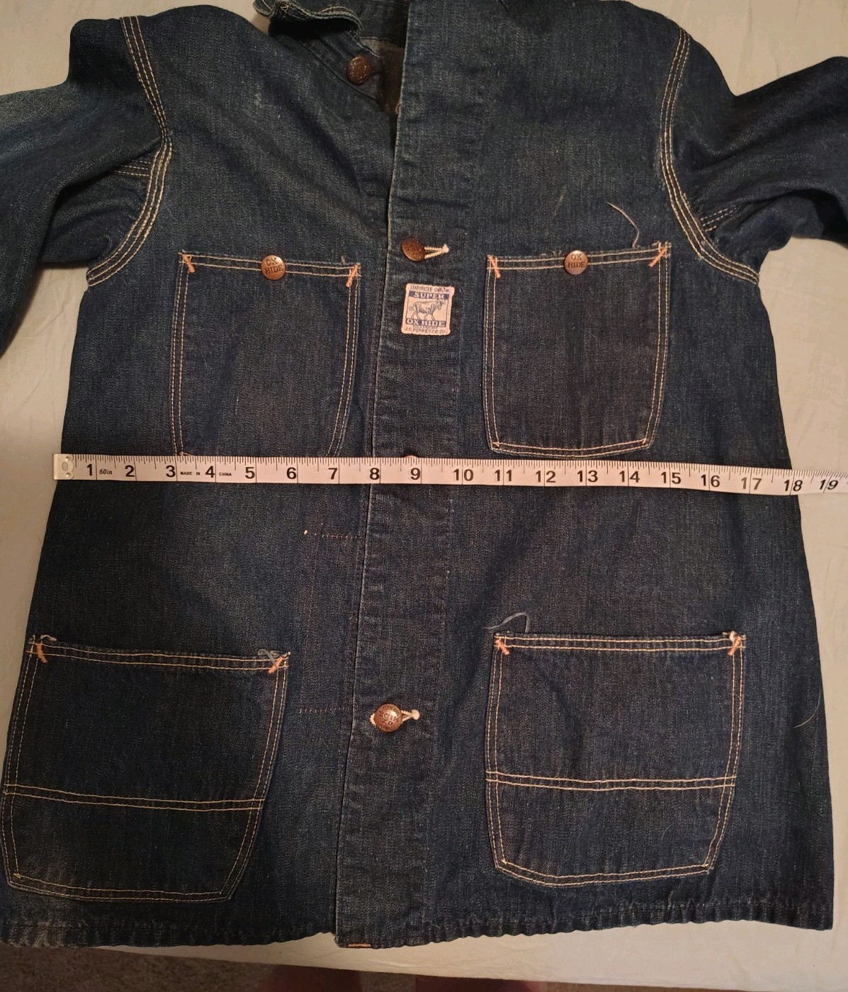 RAREVINTAGE J.C.P SUPER OX HIDE DENIM CHORE COAT … - image 12
