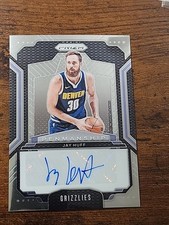 2024-25 Panini Prizm Jay Huff Penmanship Auto Silver Prizm Grizzlies.  N69