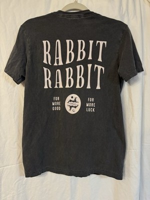Comfy Colors Pink And Grey Rabbit Shirt Size S  For More Good For More Luck