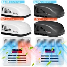 Ducted RV Air Conditioner 13500-15000BTU Cooling+Heating Rooftop AC Unit for RV