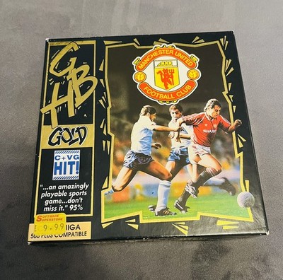 Manchester United 1992 Boxed Commodore Amiga 500 + Spiel von GBH Gold mit Anleitung 