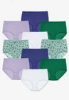 Comfort Choice Plus Size Full Coverage Nylon Brief 10-Pack