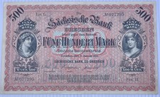 Germany States 1911 500 Mark P-S953B Used Banknote