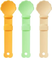 3 Pack Cat Strip Feeder & Dispenser - Cat Food Can Spoons for Wet Food - Multi F
