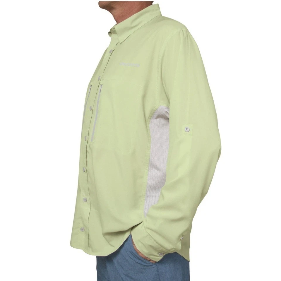 Calcutta Long Sleeve Performance Fishing Shirt Light Green Size 2XL NWT/NEW - Image 3 of 4