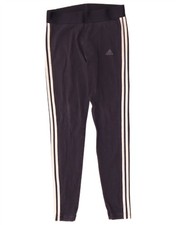 Adidas Damen Leggings UK 12/14 Medium Navy Blau Baumwolle DW07
