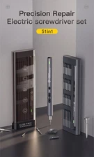 51 in 1 Mini Electric Screwdriver Set Cordless Rechargeable Magnetic Tool New