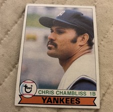 1979 Topps Baseball Chris Chambliss New York Yankees Card #335