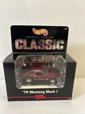 Hot Wheels Collectibles Black Box Classic '70 Mustang Mach I Red