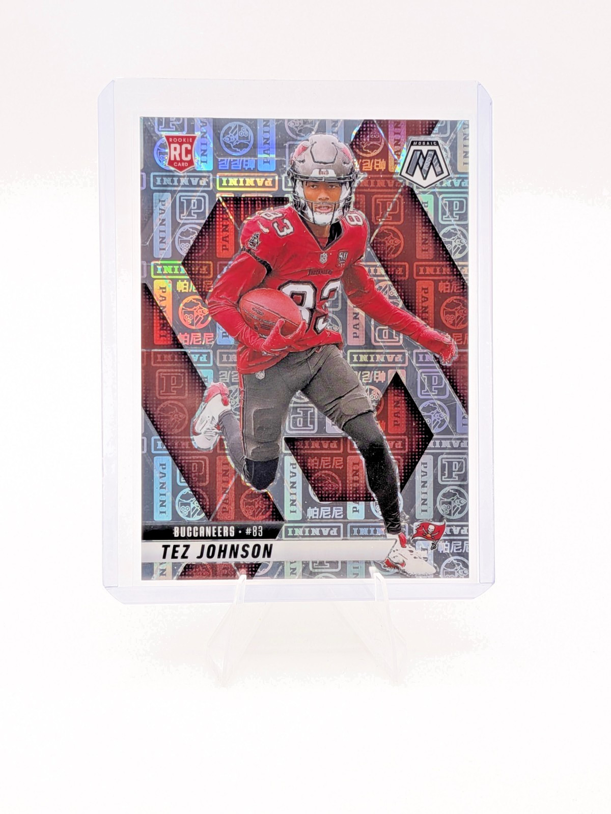 2025 Panini Mosaic Tez Johnson Silver Knight Prizm Rookie Card /149 #316