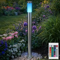 AußEn Wegeleuchte Standleuchte Rgb Led Dimmbar Garten Steckdose SäUlenleuchte