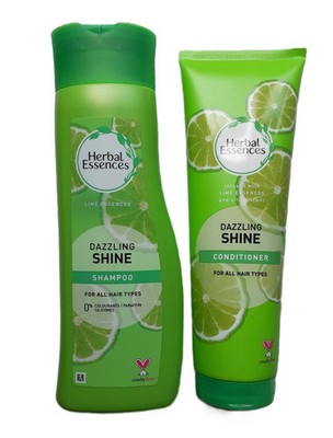 Herbal Essences Dazzling Shine Shampoo & Conditioner Lime Essences Set 400/275ml
