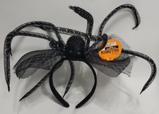 Happy Halloween Tinsel Spider Headband 3 