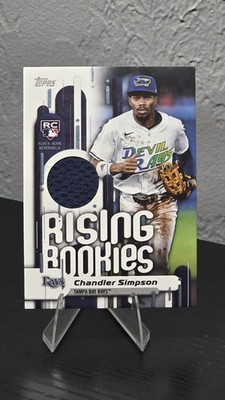 2025 Topps Update Chandler Simpson Rising Rookie Jersey RC #RRR-CHS Rays