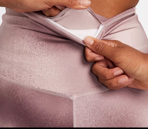 Women Nike One FQ6260-208 High Rise Waist Printed Legging Dri-Fit Pants Size S - Picture 4 of 6