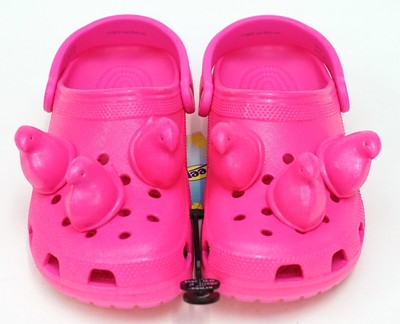 pink peeps crocs