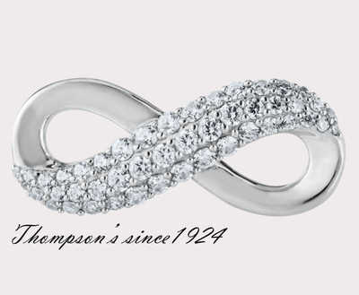 Lestage Convertible Verschluss Charm SB5781 funkelnder Infinity Verschluss Sterlingsilber