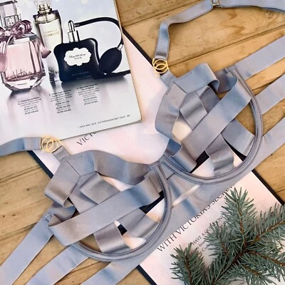 Victoria's Secret Luxe Ungefütterter Halbschalen-BH mit Riemchen 80C /36C US - Bild 1 von 4