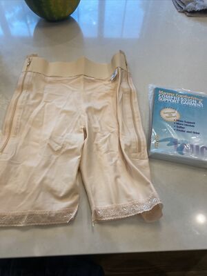 Marena Recovery GIRDLE MID THIGH LENGTH Size 4XL Beige Open Package NEW XXXXL