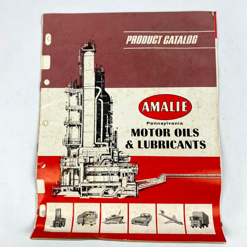 Amalie Motor Oils & Lubricants Products Advertising Catalog Pennsylvania VTG